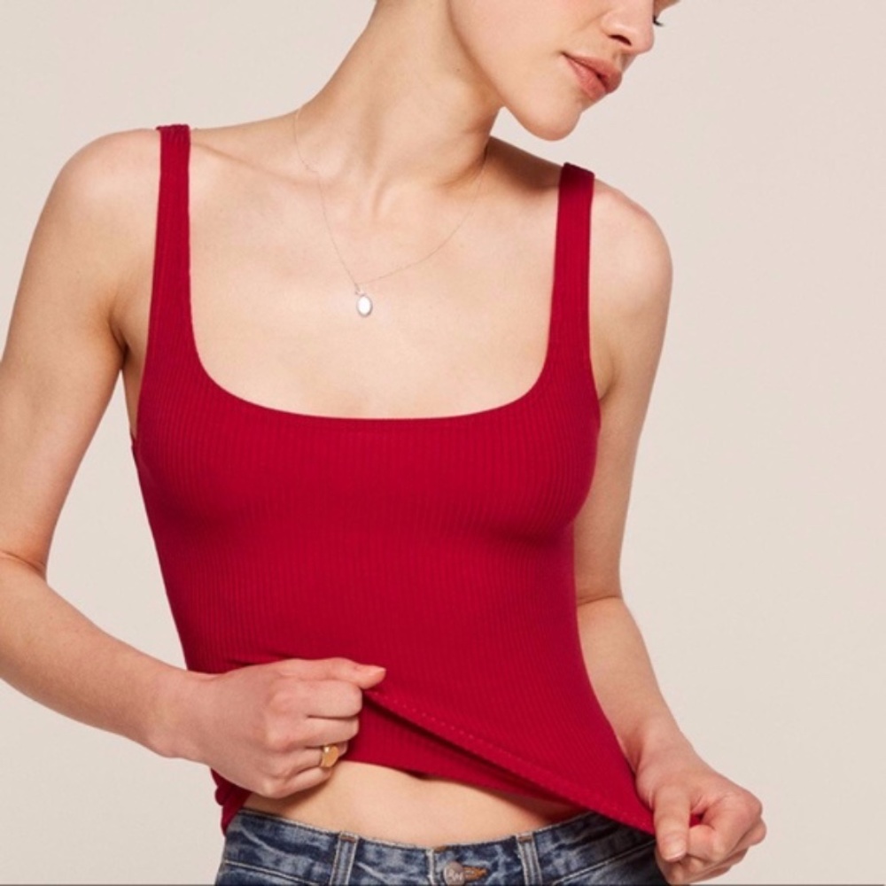 Reformation Cherry Red Tank XS